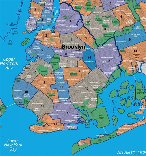 Map Of Nyc 5 Boroughs & Neighborhoods - Printable Map Of Brooklyn Ny ...