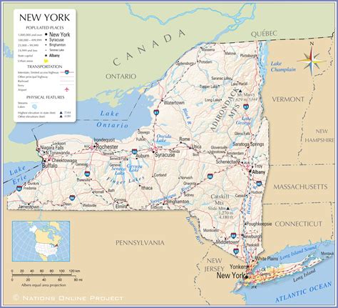 Map Upper New York State | Florida Map