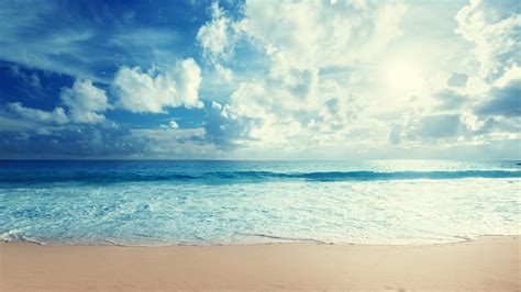 beach, Sky, Nature, Beauty, Landscape, Blue, Sea, Waves Wallpapers HD ...