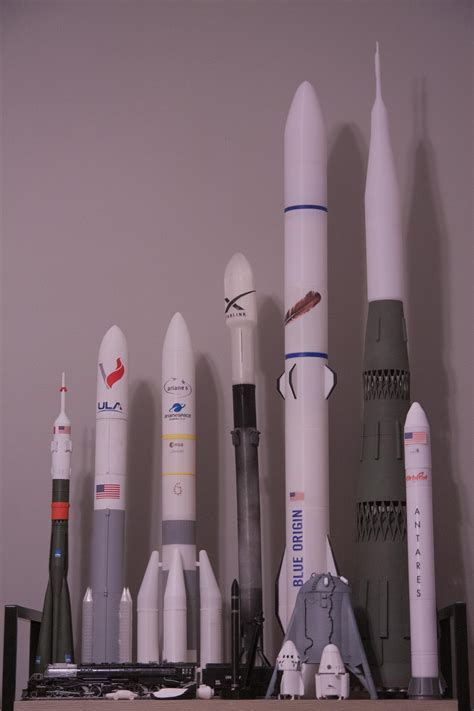 My 3D Printed HO (1/87 ) Scale Model Rocket Collection. Dragon Capsules ...