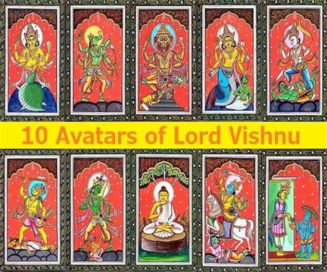 Dashavatara List – The 10 Avatars of Lord Vishnu : r/hinduism