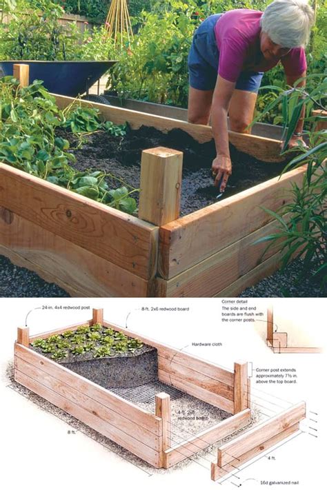 28 Amazing DIY Raised Bed Gardens - A Piece Of Rainbow