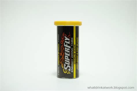 What I Drink At Work: SuperFly Energy Drink Tabs Citrus Kick Review