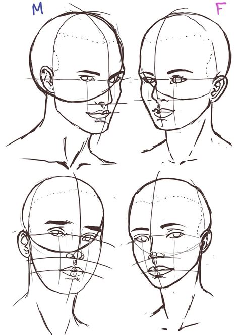 Anime Face Drawing Reference Anime Male Face Drawing Reference - handshears