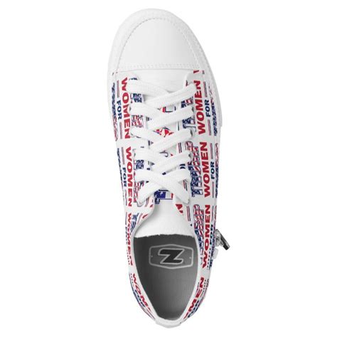 Women for Trump - Trump 2020 Low-Top Sneakers | Zazzle.com