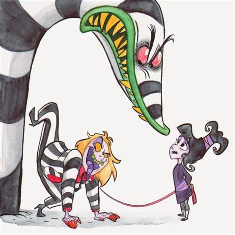 Beetlejuice, Lydia & Sandworm art by Genevieve Tsai. | Beetlejuice fan ...