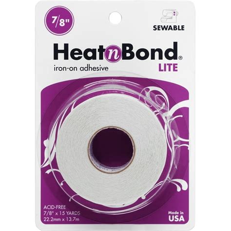 Heat'n Bond Lite Iron-On Adhesive-.875"X15yd - Walmart.com - Walmart.com