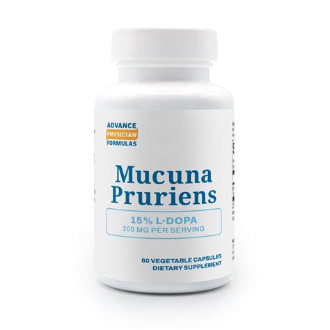 Mucuna Pruriens Extract, 15% L-Dopa, 200 mg, 60 Vegetable Capsules ...