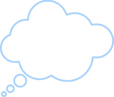 Blue Cloud Bubble Clip Art at Clker.com - vector clip art online ...