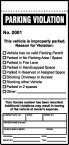 Parking Violation Tickets - Large Selection, Ships Fast