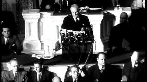 12-8-1941 - FDR Gives Speech After Pearl Harbor Attack