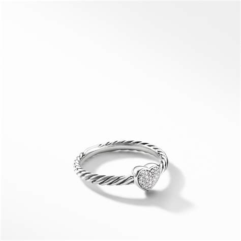 David Yurman Cable Collectibles Heart Ring with Diamonds – NAGI