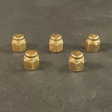 24k Gold Top Hat Nuts (Pack of 5)