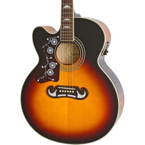 Epiphone Limited Edition EJ-200SCE Left-Handed Acoustic-Electric Guitar ...