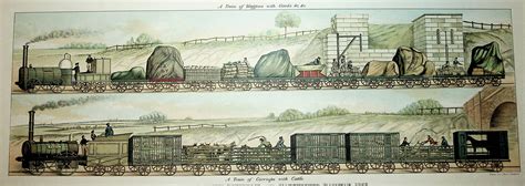 TRAVELLING ON THE LIVERPOOL AND MANCHESTER RAILWAY, 1833 by (Ackermann ...