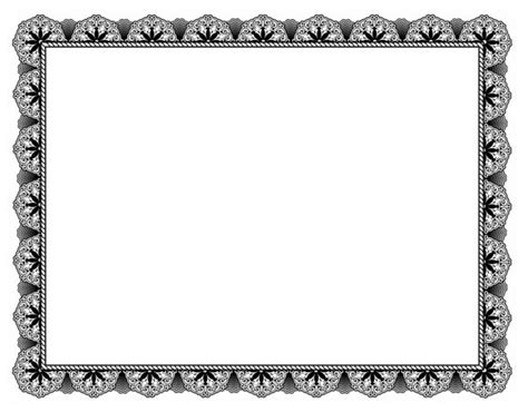 Printable borders for certificates - verqa