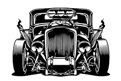 Hot Rod Rat Rod Dxf Svg Vector File Only - Etsy