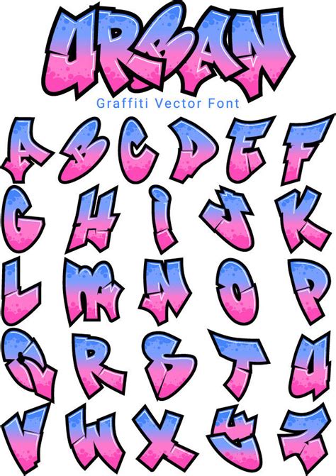 Vector Graffiti Font - Urban | eBay