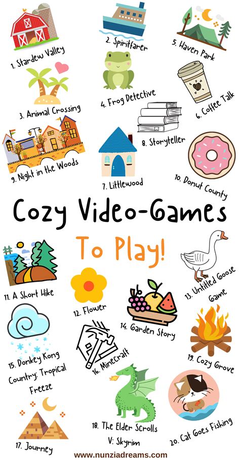 23 Cozy Games To Play for Stress-Relief - NunziaDreams