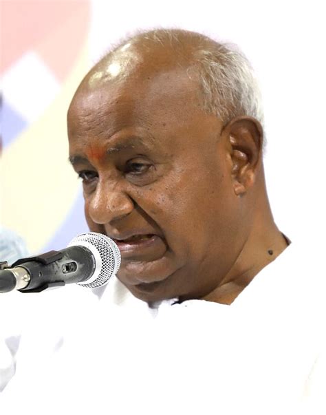 H. D. Deve Gowda's press conference