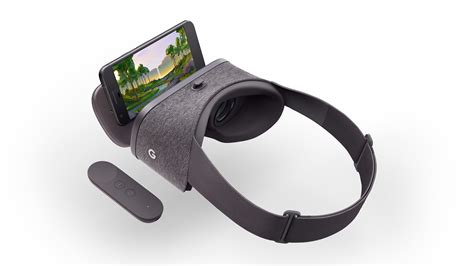 Grey and black virtual reality headset installed with smartphone HD ...