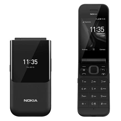 MINT Nokia 2720 Flip 4GB GSM Unlocked 4G LTE KaiOS Flip Phone Black ...