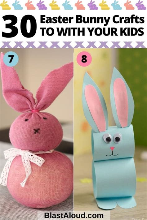 30 Adorably Cute Easter Bunny Crafts For Kids To Make This Year