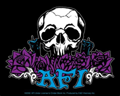 Concert T-Shirts : AFI Vinyl Sticker Skull Logo A Fire Inside Punk New