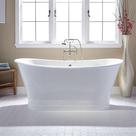 67" Kateryn Bateau Cast Iron Skirted Tub | Cast iron tub, Cast iron ...