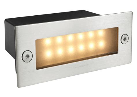 LED Stainless Steel Mini Brick Light Outdoor Garden Recessed Step Wall ...