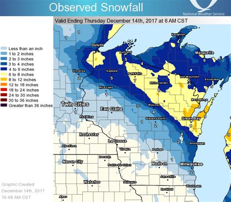 Heavy Snow Hits Northeast Wisconsin on December 13, 2017