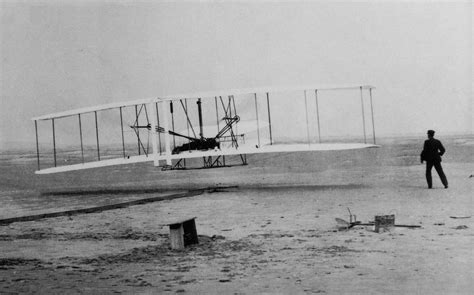 In 1903 the Wright Brothers flew for the first time. 66 years later ...