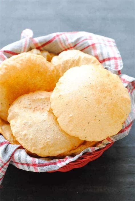 Poori or Puri Recipe: Crispy & Fluffy Fried Indian Bread | Indian Ambrosia