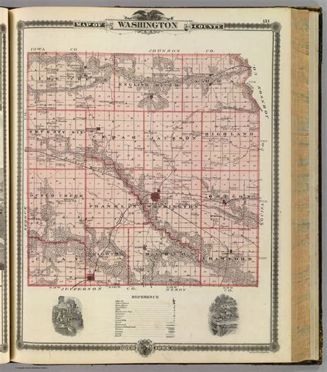 Map of Washington County, State of Iowa. - David Rumsey Historical Map ...