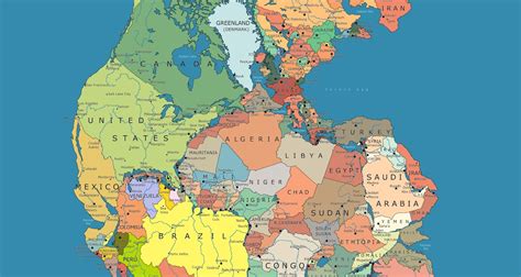 Incredible Map of Pangea With Modern-Day Borders