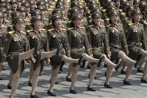 Past goose-steppers proud of place in North Korean parades | AP News