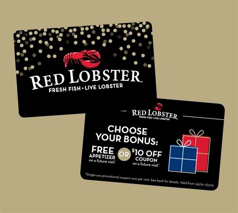 Red Lobster® Holiday Gift Cards Include Give A Gift, Get A Gift Bonus Offer