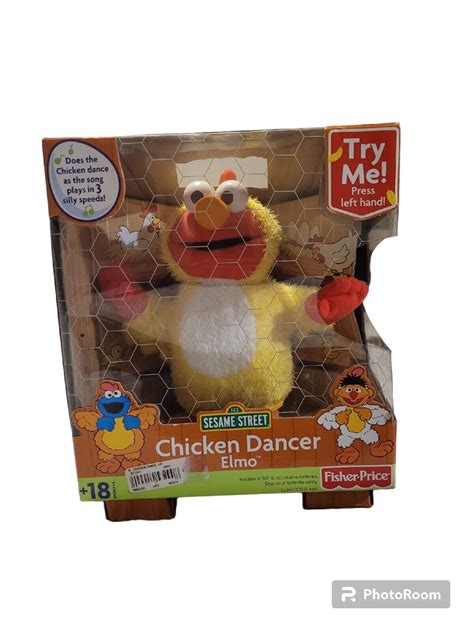 2002 Nwt! Fisher Price Sesame Street Chicken Dance Elmo Plush Dances ...