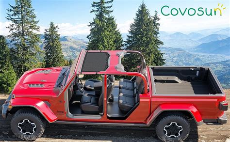 Amazon.com: Covosun Mesh Sunshade for Jeep Gladiator, Convenient Mesh ...