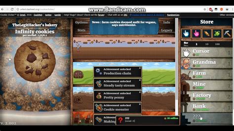 Cookie Clicker Infinite Cookies 11000 Buildings