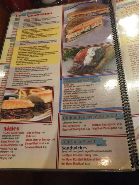 Menu at Marietta Diner restaurant, Marietta