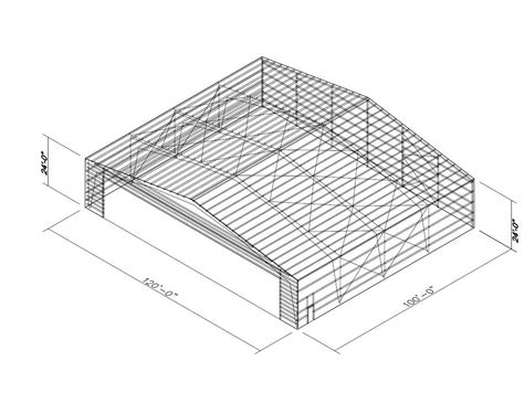 120x100x24 Prefabricated Aircraft Hangar For Sale - Titan Steel ...