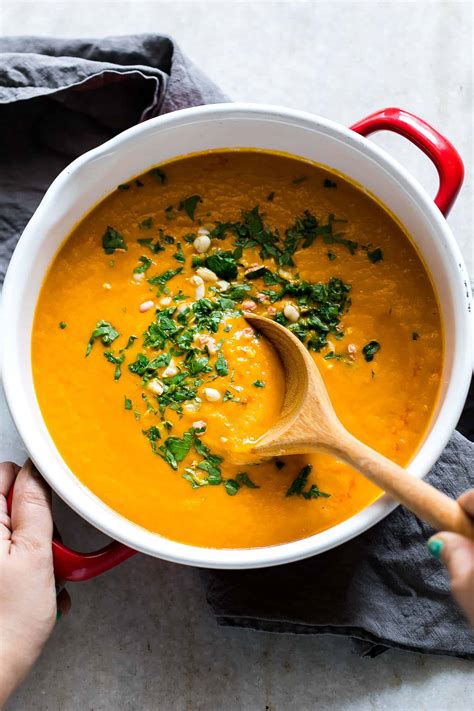 Thai Ginger Carrot Soup (Pressure Cooker Recipe, Vegan & Gluten Free)