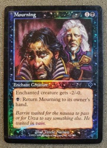 Mourning 1x FOIL MtG FOIL Invasion LP (DS3D1PS ...