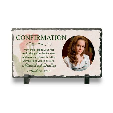 Personalized Confirmation Photo Slate Plaque | Catholic Confirmation Gifts