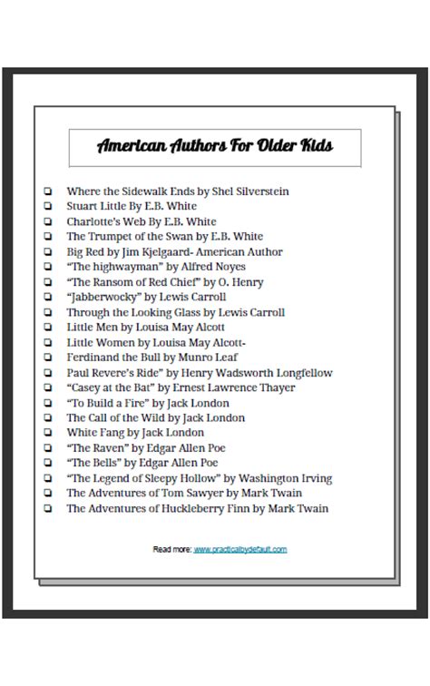 22 Books by American Authors for Older Kids