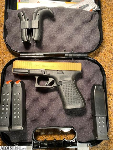 ARMSLIST - For Sale: Glock 19 Gen 5 Gold Slide Apollo Customs 9mm