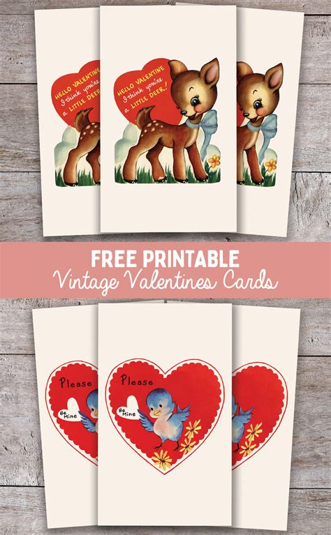 Printable Vintage Valentines Cards - Live Laugh Rowe