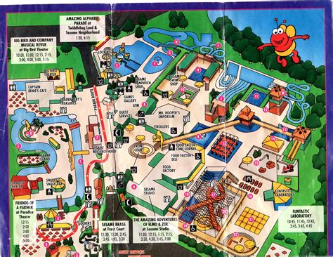 Big Bird Bridge: 1995 Park Map