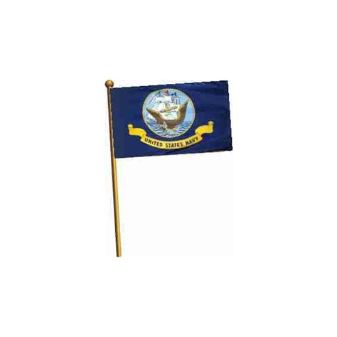 US Navy Flag on Staff - Polyester | Quality Flags